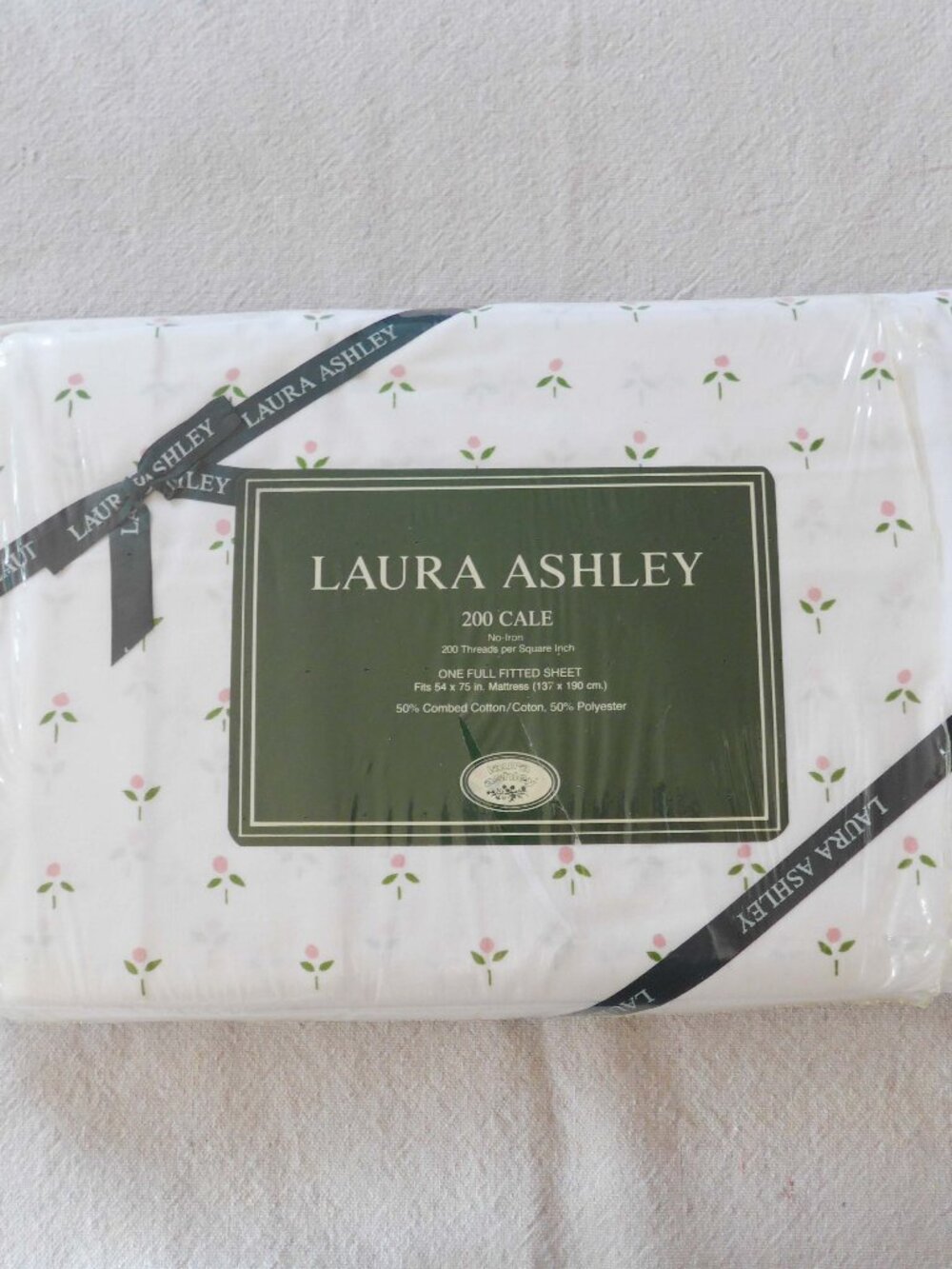NWT Vintage Laura Ashley Castleberry Full Fitted Sheet